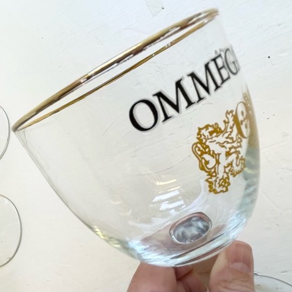 (4) Vintage OMMEGANG Brewery Gold Rim Beer Glasses - Picture 7 of 7